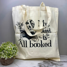 Load image into Gallery viewer, Tote Bag - Skeleton Books - #3
