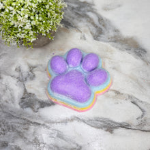Load image into Gallery viewer, Squishy Toy - Giant Paw Taba - Rainbow Purple Paw
