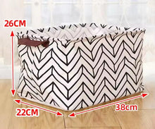 Load image into Gallery viewer, Pop Up Canvas Basket - Chevron
