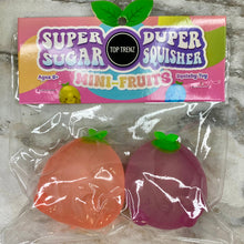 Load image into Gallery viewer, Super Duper Sugar Squisher Toy - Mini Fruits 2 Pack
