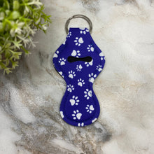 Load image into Gallery viewer, Lip Balm Chapstick Holder - #11 - Blue Paw Print
