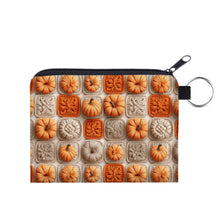 Load image into Gallery viewer, Mini Pouch - Halloween Fall - Knit Pumpkin
