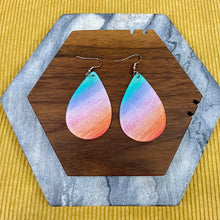 Load image into Gallery viewer, Dangle Earring - Acrylic - Blue Pink Orange
