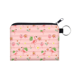 Mini Pouch - Flamingo Floral