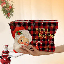 Load image into Gallery viewer, Corduroy Zip Pouch - Christmas - PREORDER 10/28-10/31
