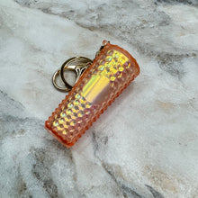 Load image into Gallery viewer, Keychain - Studded Tumbler - Creamsicle Holographic
