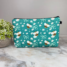 Load image into Gallery viewer, Pouch - Bee Turquoise
