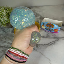 Load image into Gallery viewer, Squishy Toy - Viral Dumpling, Quick Squeeze Glitter - Blue
