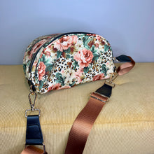 Load image into Gallery viewer, The Roni Nylon Crossbody - Floral Animal Print Bronze
