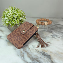 Load image into Gallery viewer, Bracelet Keychain &amp; Card Holder Wallet - Animal Print
