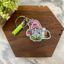 Load image into Gallery viewer, Keychain - Acrylic - Teacher Gnome - #3
