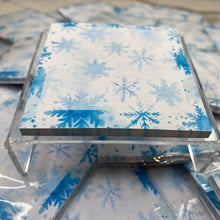 Load image into Gallery viewer, The Sticky Note Collection - Christmas Light Blue Snowflakes
