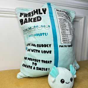 Stuffed Bag of Axolotls Toy - Blue