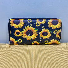 Load image into Gallery viewer, Wallet - Faux Leather - Raindrop Sunflower
