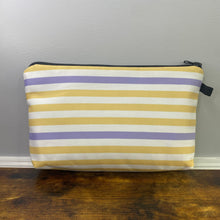 Load image into Gallery viewer, Pouch - Yellow Purple Stripes
