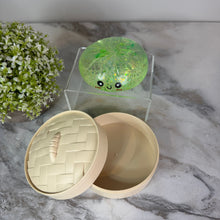 Load image into Gallery viewer, Squishy Toy - Viral Dumpling, Slow Rise Glitter #2 - Green

