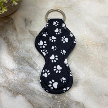 Load image into Gallery viewer, Lip Balm Chapstick Holder - #12 - Black Paw Print
