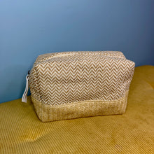 Load image into Gallery viewer, Travel Pouch - Chevron Neutrals
