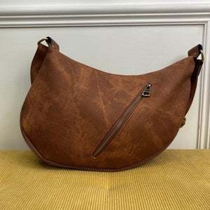 Olivia Hobo Bag - Denim Suede