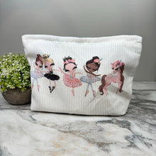 Load image into Gallery viewer, Corduroy Zip Pouch - Ballerina
