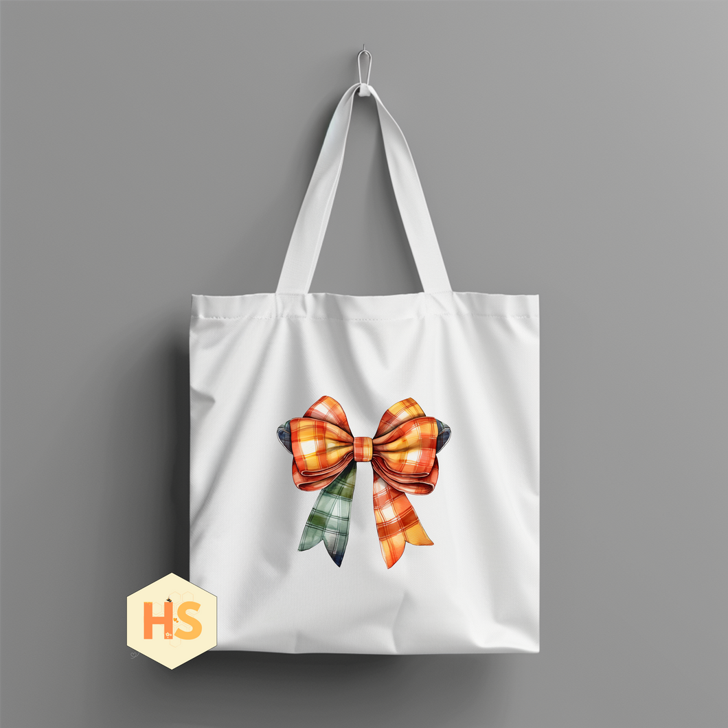 Tote Bag - Fall Bow - PREORDER 8/10-8/13