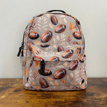 Load image into Gallery viewer, Mini Backpack - Football Leaves
