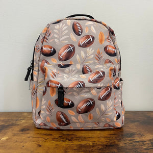 Mini Backpack - Football Leaves