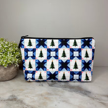 Load image into Gallery viewer, Pouch - Christmas Quilted Trees
