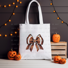 Load image into Gallery viewer, Tote Bag - Halloween - Football Ribbon
