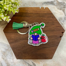 Load image into Gallery viewer, Keychain - Acrylic - Teacher Gnome - #4
