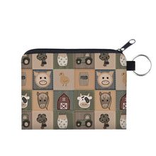 Load image into Gallery viewer, Mini Pouch - Farm Animals Quilt
