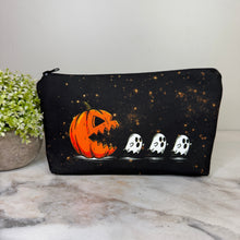 Load image into Gallery viewer, Pouch - Halloween Fall - Pumpkin Chasing Ghost
