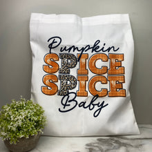 Load image into Gallery viewer, Tote Bag - Halloween - Pumpkin Spice Plaid
