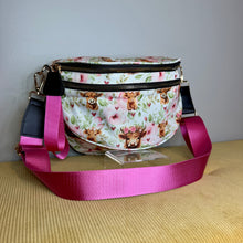 Load image into Gallery viewer, The Roni Nylon Crossbody - Highland Cow Pink Floral
