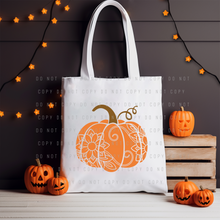 Load image into Gallery viewer, Tote Bag - Mandala Pumpkin
