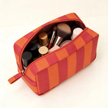 Load image into Gallery viewer, Canvas Stripe Travel Pouch
