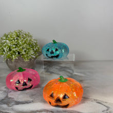 Load image into Gallery viewer, Squishy Toy - Halloween Glitter Pumpkin - PREORDER

