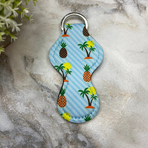 Lip Balm Chapstick Holder - #23 - Palm Tree Pineapple