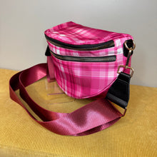 Load image into Gallery viewer, The Roni Nylon Crossbody - Pink Plaid
