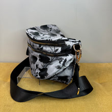 Load image into Gallery viewer, The Roni Nylon Crossbody - Floral Grey Black Shadow
