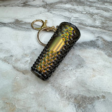 Load image into Gallery viewer, Keychain - Studded Tumbler - Olive Oilslick
