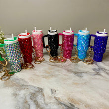 Load image into Gallery viewer, Keychain - Lip Balm Tumbler #4 Gems
