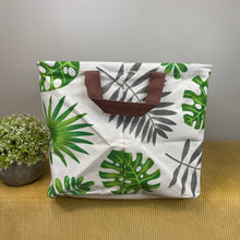 Load image into Gallery viewer, Pop Up Canvas Basket - Monstera Leaves
