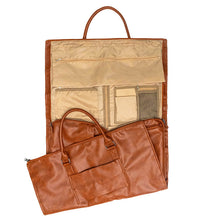 Load image into Gallery viewer, Rory, The Ultimate Duffle - Camel Faux Leather - PREORDER 10/4-10/6
