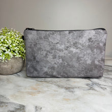Load image into Gallery viewer, Pouch - Solid, Medium Grey Acid Wash

