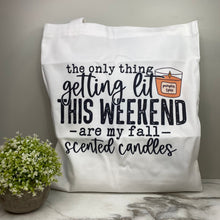 Load image into Gallery viewer, Tote Bag - Halloween - Fall Candles
