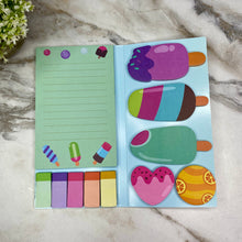 Load image into Gallery viewer, Sticky Note Booklet Set - Ice Cream Popsicle
