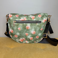 Load image into Gallery viewer, The Roni Nylon Crossbody - Sage Green Star Roses

