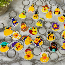 Load image into Gallery viewer, Keychain - Silicone - Ducks
