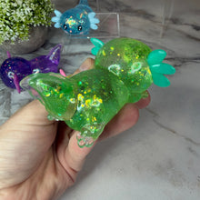 Load image into Gallery viewer, Squishy Toy - Axolotl, Glitter
